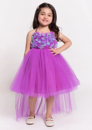 Halter Neck Tulle High Low Stunning Flower Girl Dress